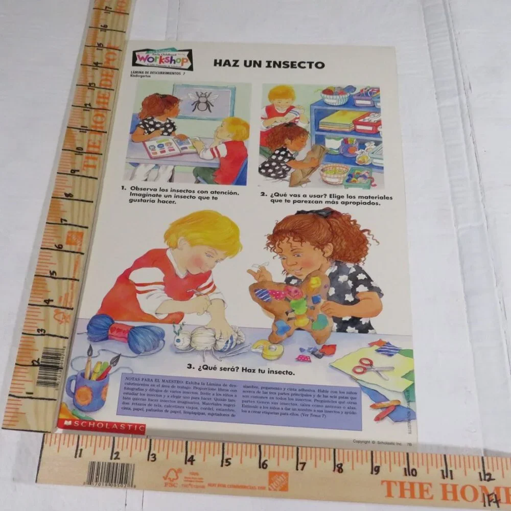 Scholastic English Spanish (10) Task Cards / Job Cards Classroom or Homeschool